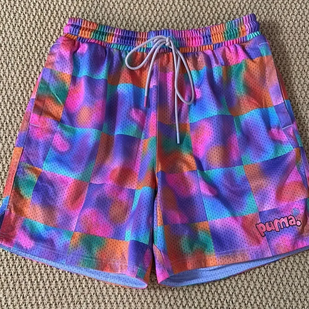 NWOT PUMA Art Series Benjamin X AOP Athletic Shorts Size Medium